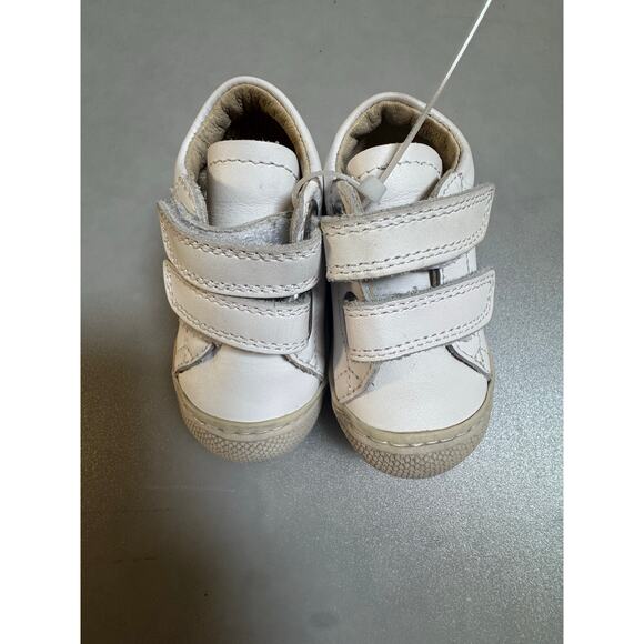 Naturino Cocoon VL White Leather Baby Shoes Size 2 US - Picture 2 of 4